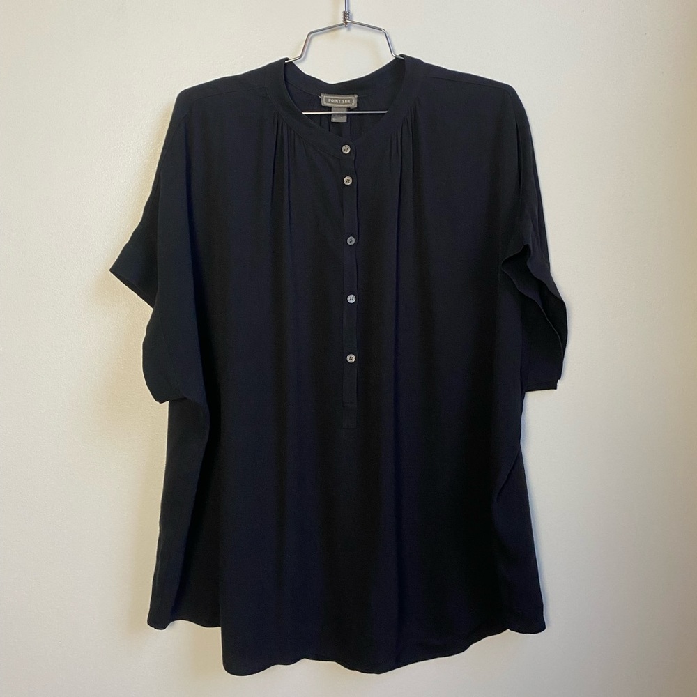 X J. Crew Black Blouse